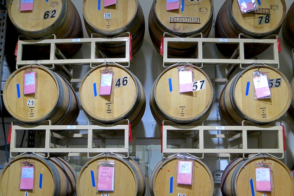 Barrels of Chilean Wines at The Wine Press