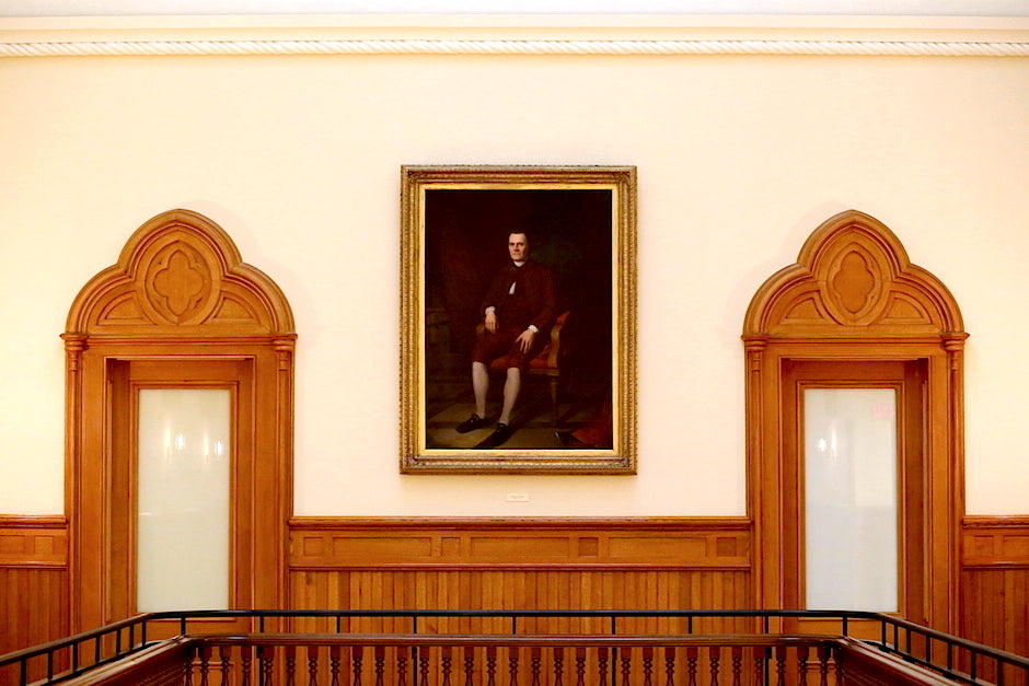 Roger Sherman portrait in New Haven City Hall
