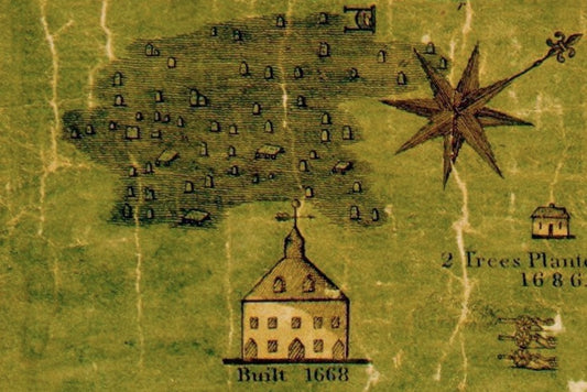 Map of the old New Haven Green