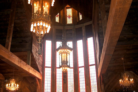 Main hall window at Bill Miller’s Castle