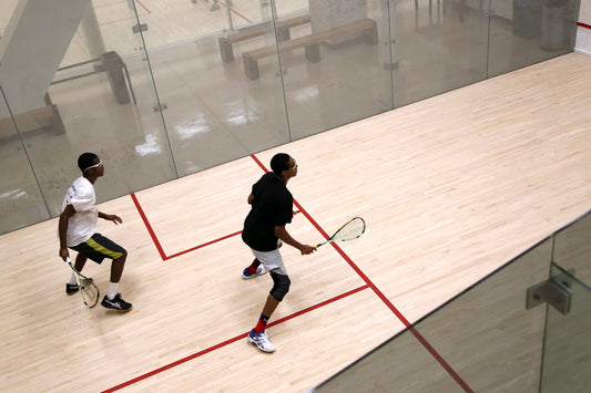 A Squash Haven match in Yale’s Brady Squash Center