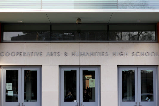 Cooperative Arts & Humanities High School exterior 1