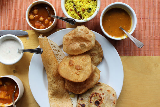 Brunch items at Thali Too