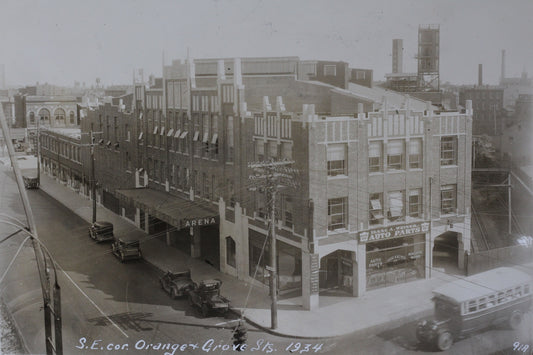 New Haven Arena in 1934 (depicted image held by the New Haven Museum)