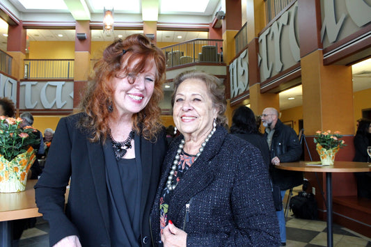 Lisa Furman and Ragaa Mazen at Albertus Magnus College