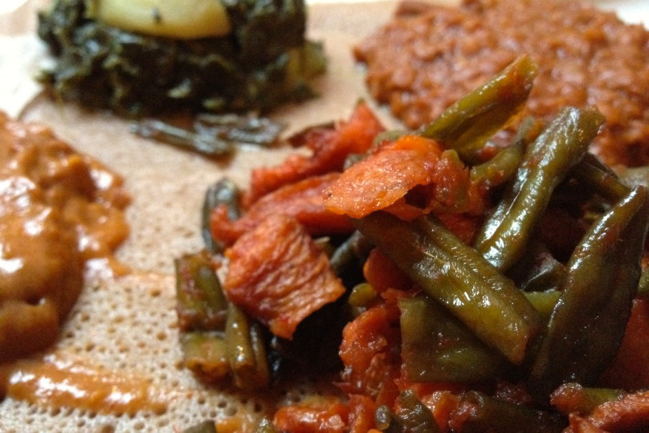 Vegetarian Combination Platter at Lalibela