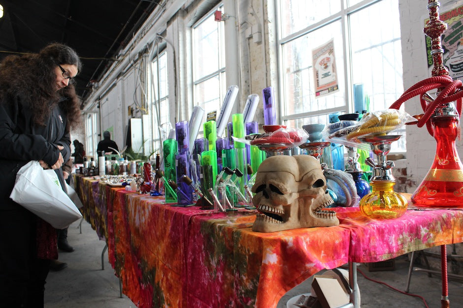 A table at the Connecticut Cannabis Expo