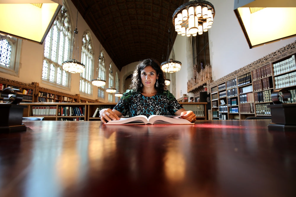 Chandra Prasad in Sterling Library