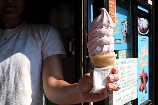 Black Raspberry soft serve at Bill’s Carousel