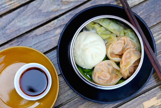 Vegetarian Dim Sum Sampler at York Street Noodle House in New Haven