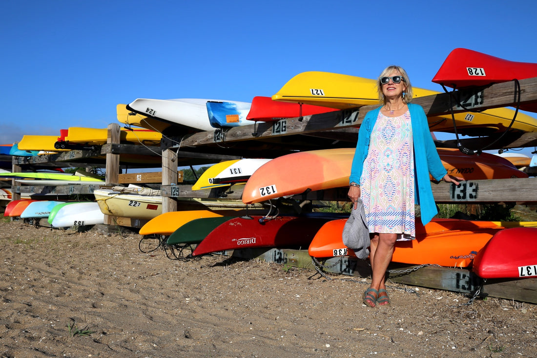 Maddie Dawson at Jacobs Beach in Guilford, Connecticut