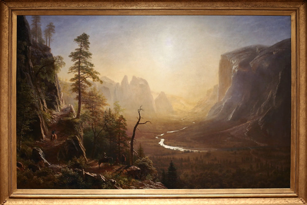 Yosemite Valley, Glacier Point Trail (c. 1873) by Albert Bierstadt - Yale University Art Gallery - New Haven, CT