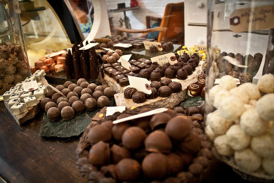 The spread at Chocopologie.