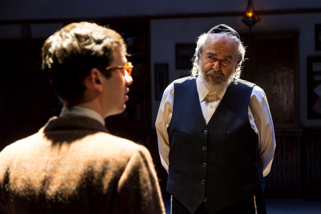 Max Wolkowitz and George Guidall in The Chosen at Long Wharf Theatre