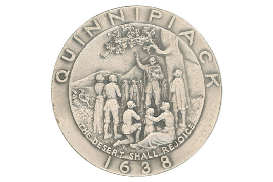 300th anniversary medallion. Image courtesy of Robert S. Greenberg Collection of New Haven History.