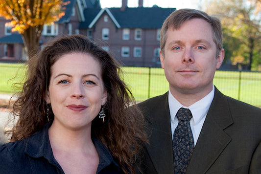 Sarah Harris Wallman and Charles Rafferty of Albertus Magnus