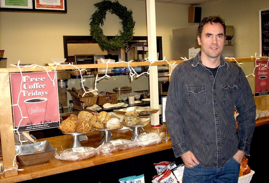 David Brooks, owner of Judies European Bakery and Cafe