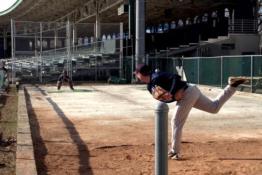 Yale baseball players at Yale Field